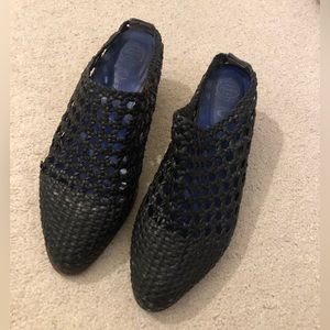 JEFFREY CAMPBELL WOVEN MULES